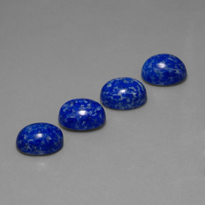 Pedras preciosas de lápis-lazúli azul natural de  ct, corte oval, opaco