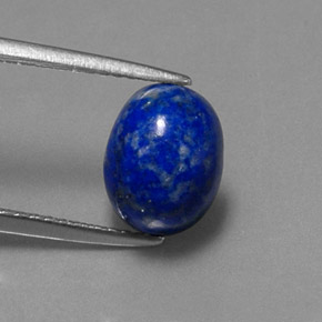 Lápis-lazúli azul natural 2,91ct, corte oval, opaco