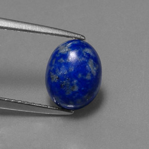 Lápis-lazúli azul natural 2,30ct, corte oval, opaco