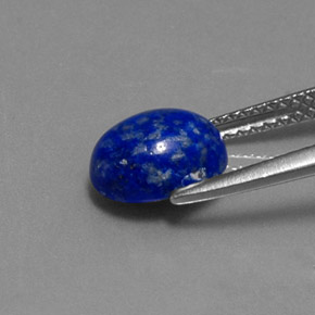Lápis-lazúli azul natural 2,17ct, corte oval, opaco