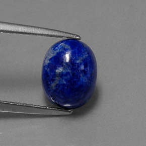 Lápis-lazúli azul natural 2,82ct, corte oval, opaco