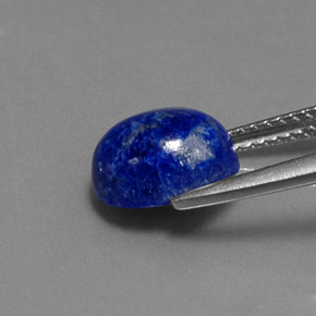 Lápis-lazúli azul natural 2,82ct, corte oval, opaco