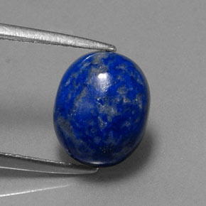 Lápis-lazúli azul natural 3,70ct, corte oval, opaco
