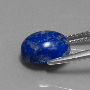 Lápis-lazúli azul natural 3,70ct, corte oval, opaco