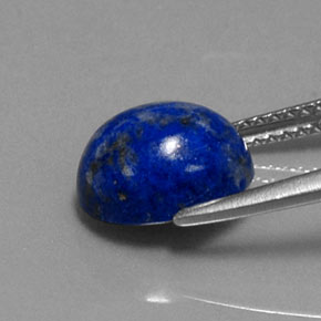 Lápis-lazúli azul natural 3,46ct, corte oval, opaco