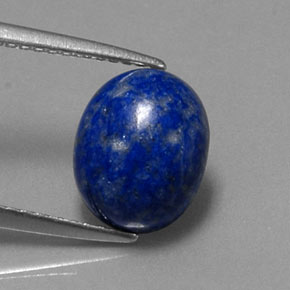 Lápis-lazúli azul natural 3,22ct, corte oval, opaco