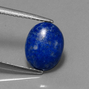Lápis-lazúli azul natural 2,15ct, corte oval, opaco