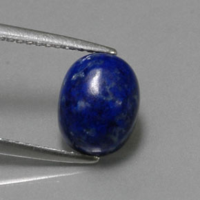 Lápis-lazúli azul natural 2,89ct, corte oval, opaco