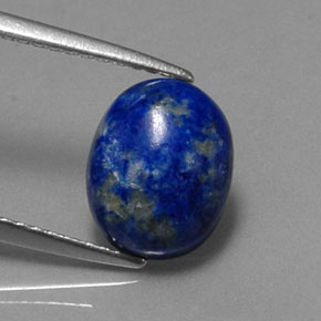 Lápis-lazúli azul natural 2,92ct, corte oval, opaco
