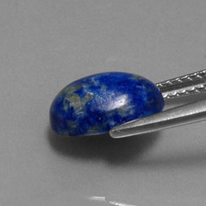 Lápis-lazúli azul natural 2,92ct, corte oval, opaco