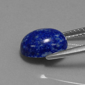 Lápis-lazúli azul natural 3,23ct, corte oval, opaco