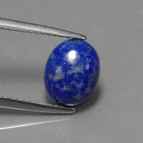 Lápis-lazúli azul natural 1,67ct, corte oval, opaco