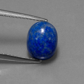 Lápis-lazúli azul natural 2,50ct, corte oval, opaco