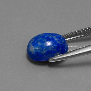 Lápis-lazúli azul natural 2,50ct, corte oval, opaco