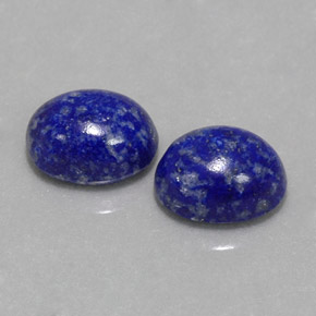 Pedras preciosas de lápis-lazúli azul natural de  ct, corte oval, opaco