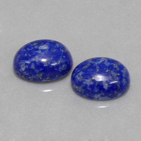 Pedras preciosas de lápis-lazúli azul natural de  ct, corte oval, opaco