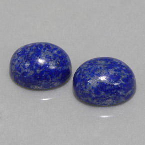 Pedras preciosas de lápis-lazúli azul natural de  ct, corte oval, opaco