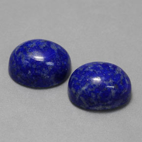 Pedras preciosas de lápis-lazúli azul natural de  ct, corte oval, opaco