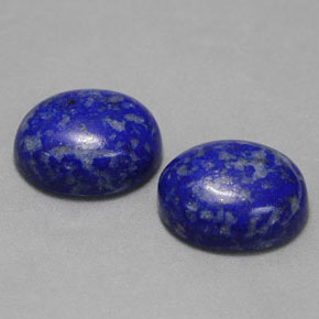 Pedras preciosas de lápis-lazúli azul natural de  ct, corte oval, opaco