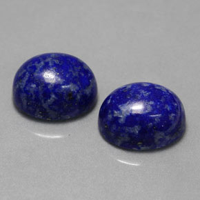 Pedras preciosas de lápis-lazúli azul natural de  ct, corte oval, opaco