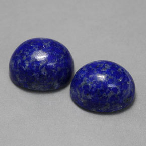 Pedras preciosas de lápis-lazúli azul natural de  ct, corte oval, opaco
