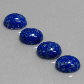 Pedras preciosas de lápis-lazúli azul natural de  ct, corte oval, opaco