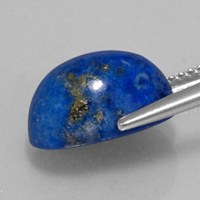 Lápis-lazúli azul natural 5,85ct, corte oval, opaco