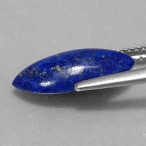 Lápis-lazúli azul natural 2,84ct, marquise, opaco