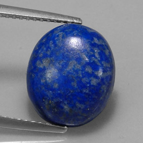 Lápis-lazúli azul natural 5,86ct, corte oval, opaco