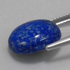Lápis-lazúli azul natural 5,86ct, corte oval, opaco
