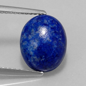 Lápis-lazúli azul natural 4,01ct, corte oval, opaco