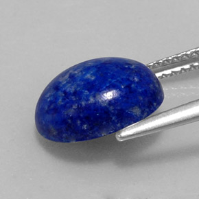 Lápis-lazúli azul natural 4,01ct, corte oval, opaco