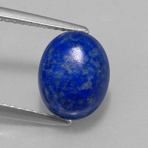 Lápis-lazúli azul natural 4,08ct, corte oval, opaco