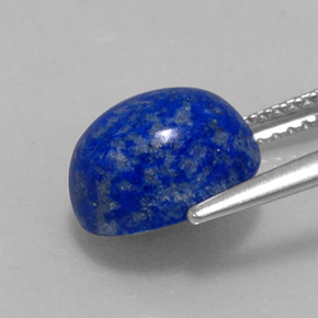 Lápis-lazúli azul natural 4,08ct, corte oval, opaco