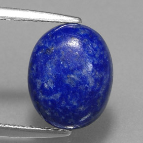 Lápis-lazúli azul natural 3,13ct, corte oval, opaco