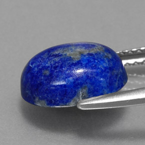 Lápis-lazúli azul natural 3,07ct, corte oval, opaco
