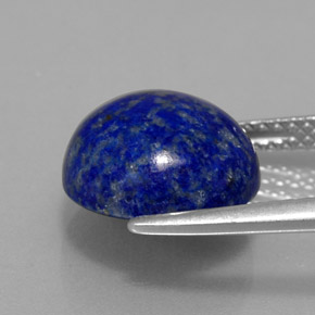 Lápis-lazúli azul natural 5,82ct, corte redondo, opaco