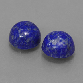 Pedras preciosas de lápis-lazúli azul natural de  ct, corte redondo, opaco