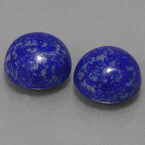 Pedras preciosas de lápis-lazúli azul natural de  ct, corte redondo, opaco