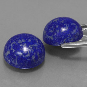 Pedras preciosas de lápis-lazúli azul natural de  ct, corte redondo, opaco
