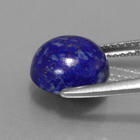 Lápis-lazúli azul natural 3,58ct, corte redondo, opaco