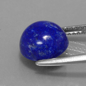 Lápis-lazúli azul natural 3,59ct, corte redondo, opaco