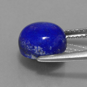 Lápis-lazúli azul natural 3,53ct, corte redondo, opaco