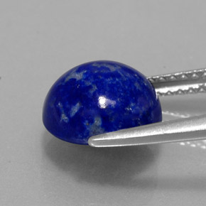 Lápis-lazúli azul natural 3,48ct, corte redondo, opaco