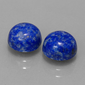 Pedras preciosas de lápis-lazúli azul natural de  ct, corte redondo, opaco