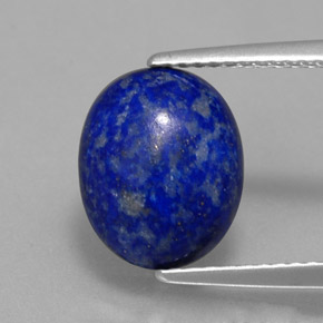 Lápis-lazúli azul natural 3,12ct, corte oval, opaco