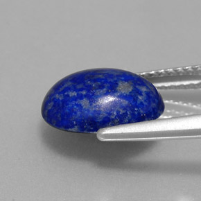 Lápis-lazúli azul natural 3,12ct, corte oval, opaco