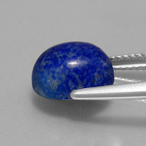 Lápis-lazúli azul natural 3,87ct, corte oval, opaco