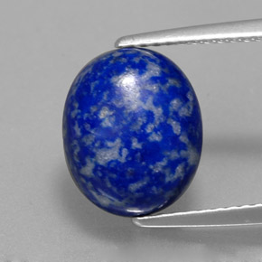 Lápis-lazúli azul natural 3,97ct, corte oval, opaco