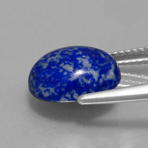 Lápis-lazúli azul natural 3,97ct, corte oval, opaco